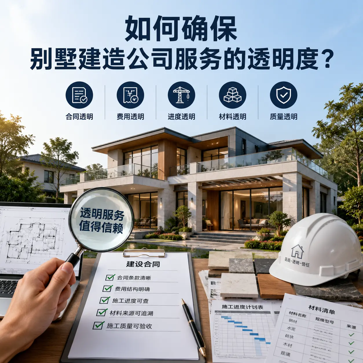 在 晴隆 如何确保别墅建造公司服务的透明度？