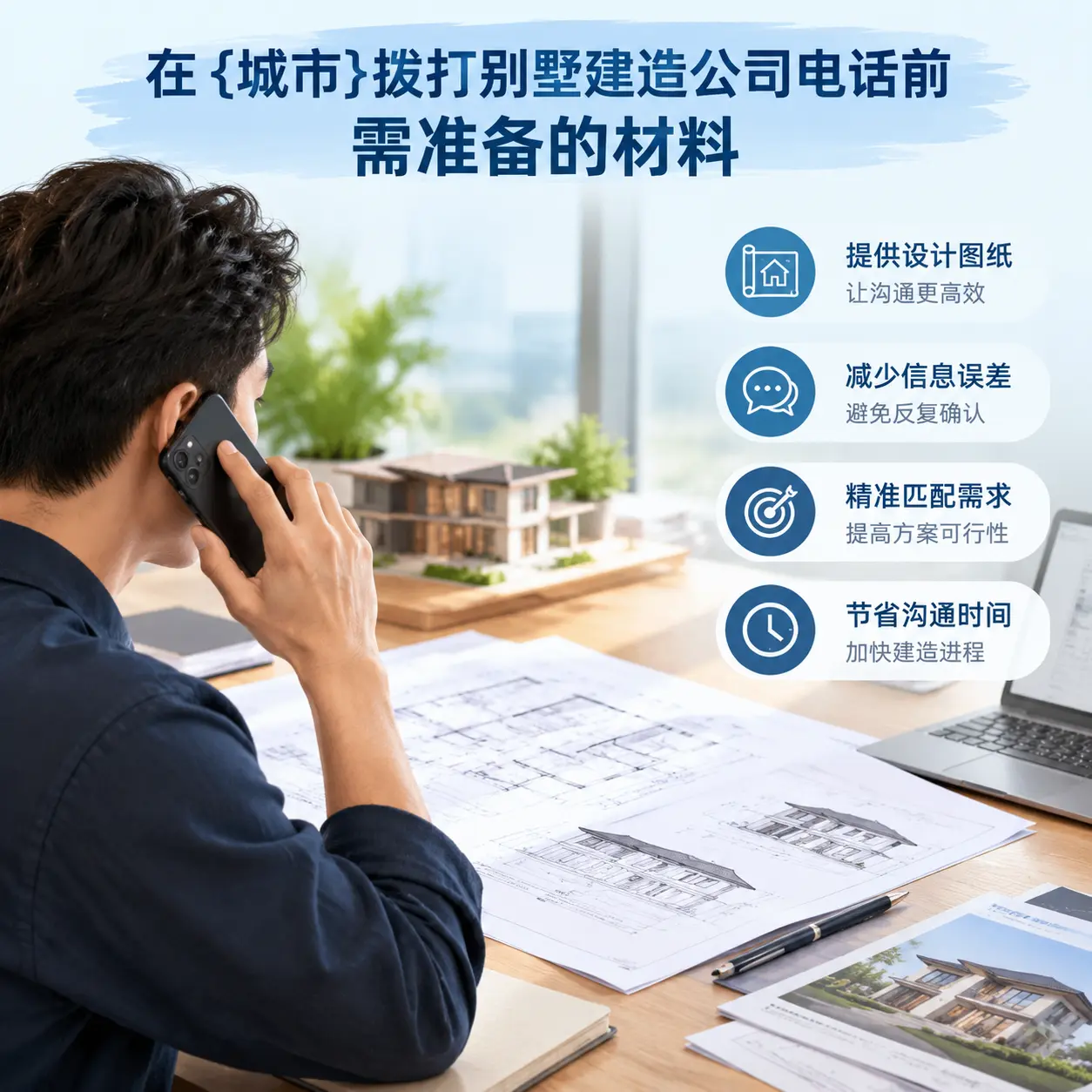 在晴隆拨打别墅建造公司电话前需准备的材料