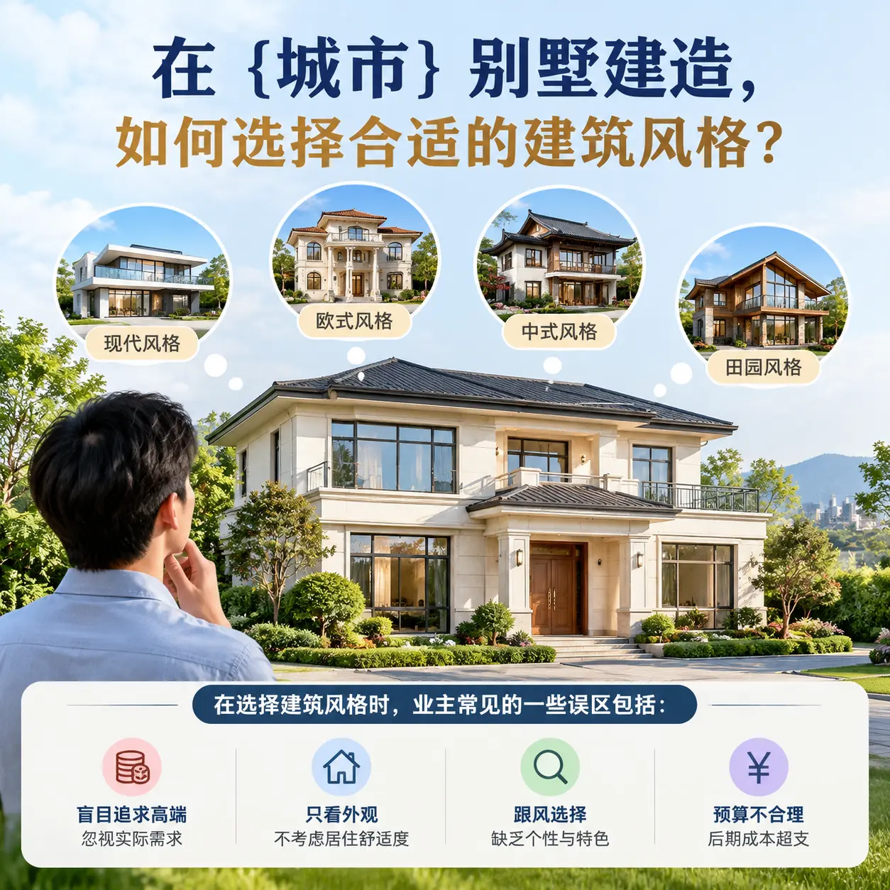 在 晴隆 别墅建造,如何选择合适的建筑风格?